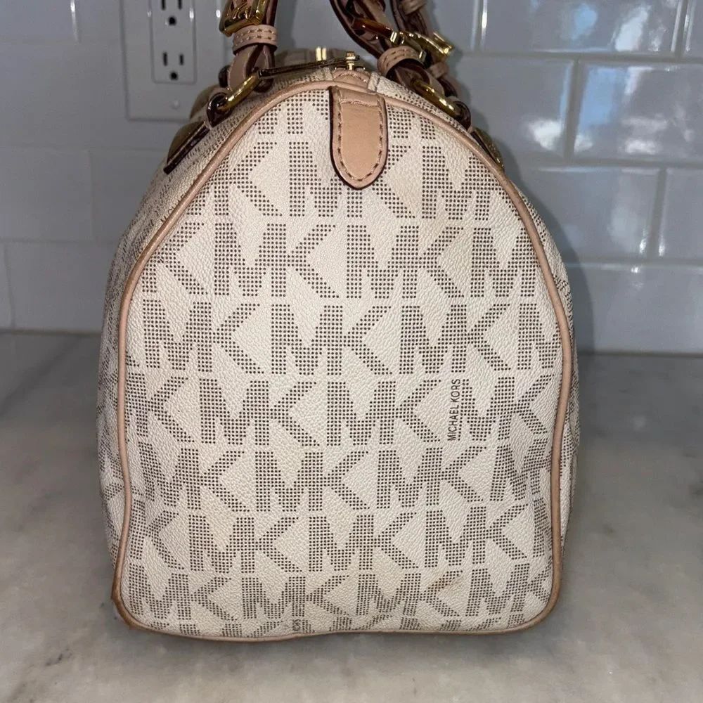 Michael Kors Bag Purse Handbag Pocketbook Grayson Duffle Satchel Tote Pocketbook - Picture 8 of 16